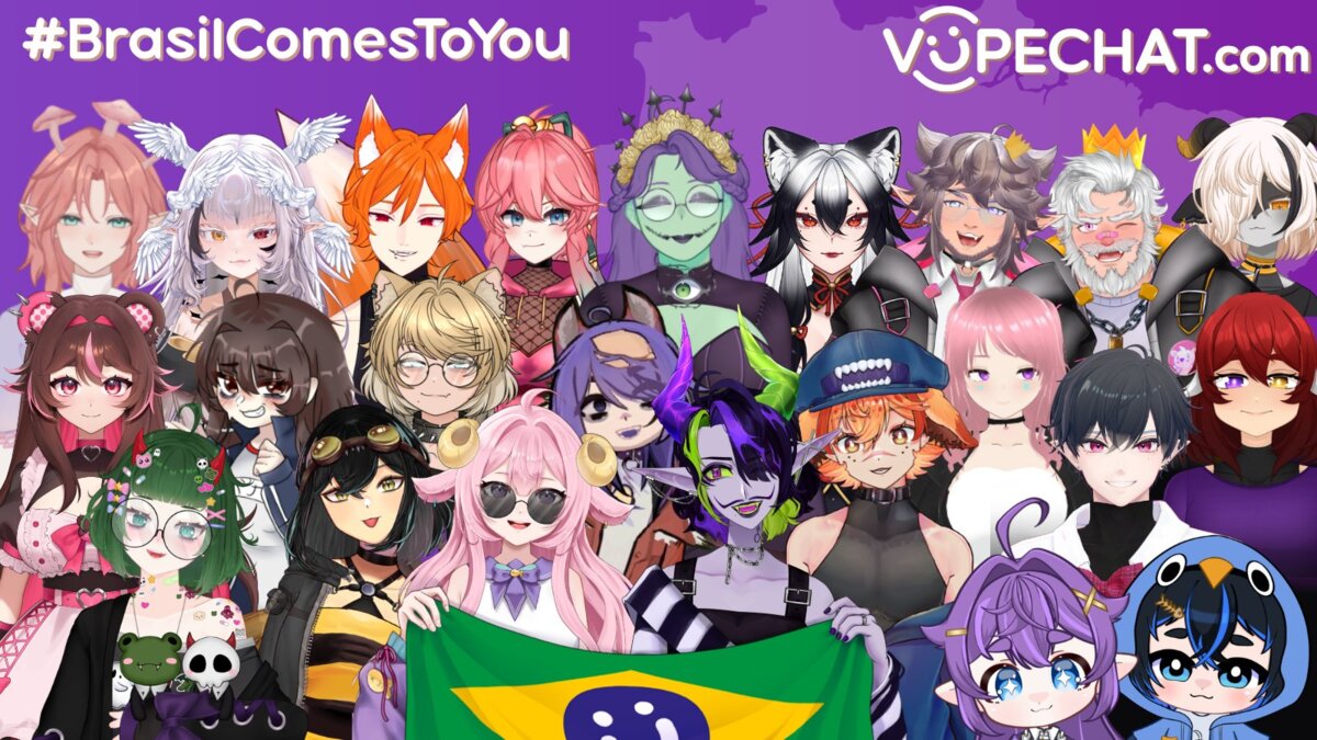 VTubers brasileiros anunciam evento no Vupechat